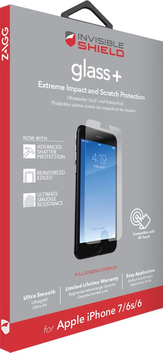 ZAGG InvisibleSHIELD Glass+ iPhone SE 2020 Schermbeschermer