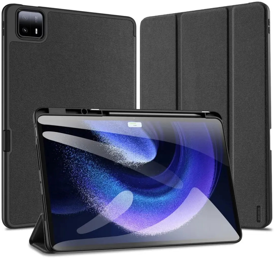 Dux Ducis Domo Tri-Fold Hoes Xiaomi Pad 6 Max 14 - Penhouder - Zwart