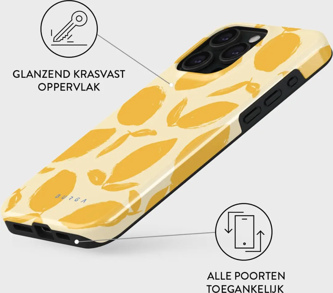 Burga Tough Case Apple iPhone 15 Pro Lemon Tart
