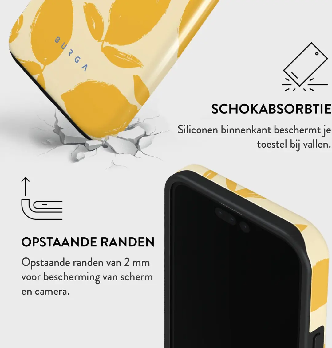 Burga Tough Case Apple iPhone 15 Pro Lemon Tart