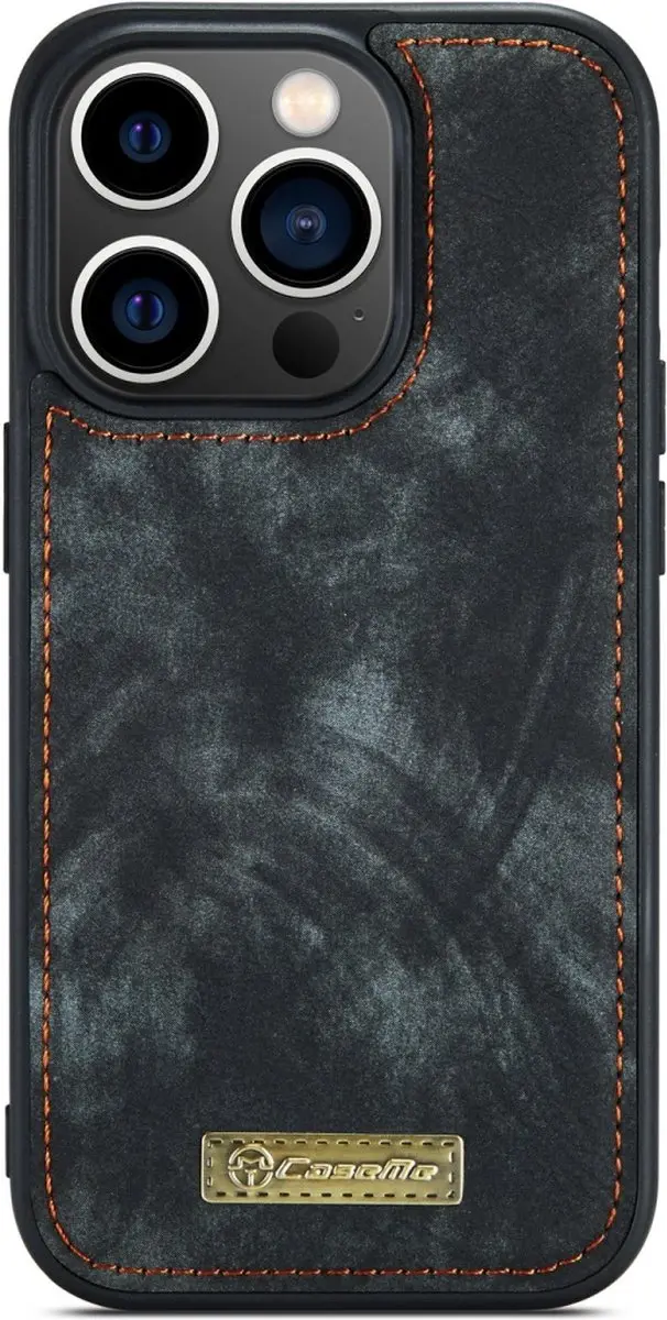Caseme Vintage Portemonneehoes iPhone 15 Pro Max CSM-39269 - Zwart