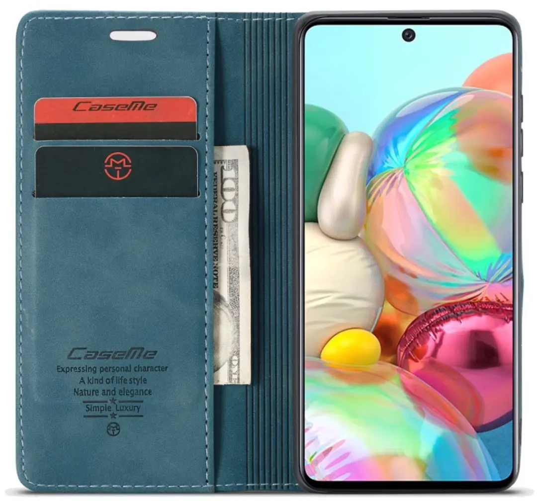 Caseme Book Case Samsung Galaxy A71 - Groen