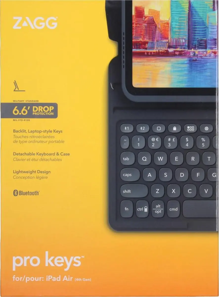 ZAGG Pro Keys Keyboard Bookcase - iPad Pro 11 2024 / Air 10.9 - Zwart