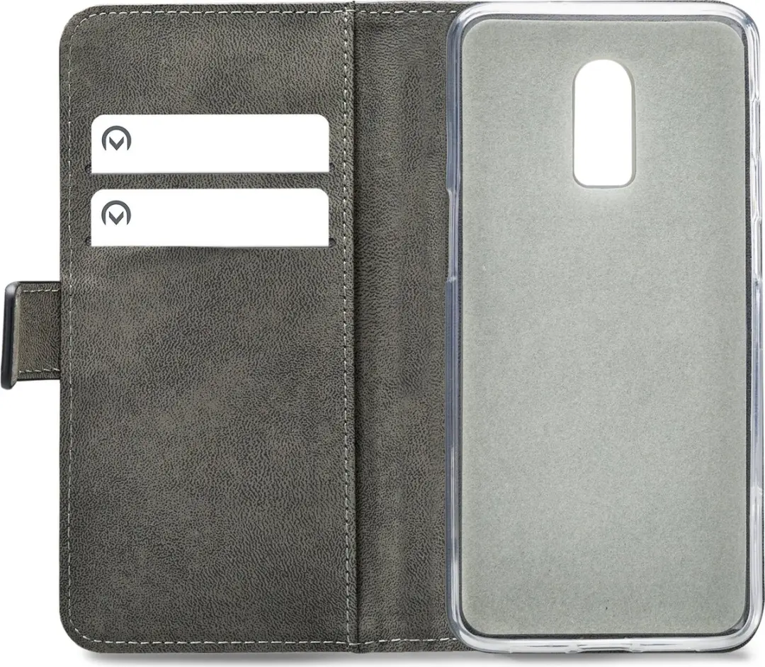 Mobilize Classic Gelly Wallet Bookcase OnePlus 6T - Pasjeshouder Zwart