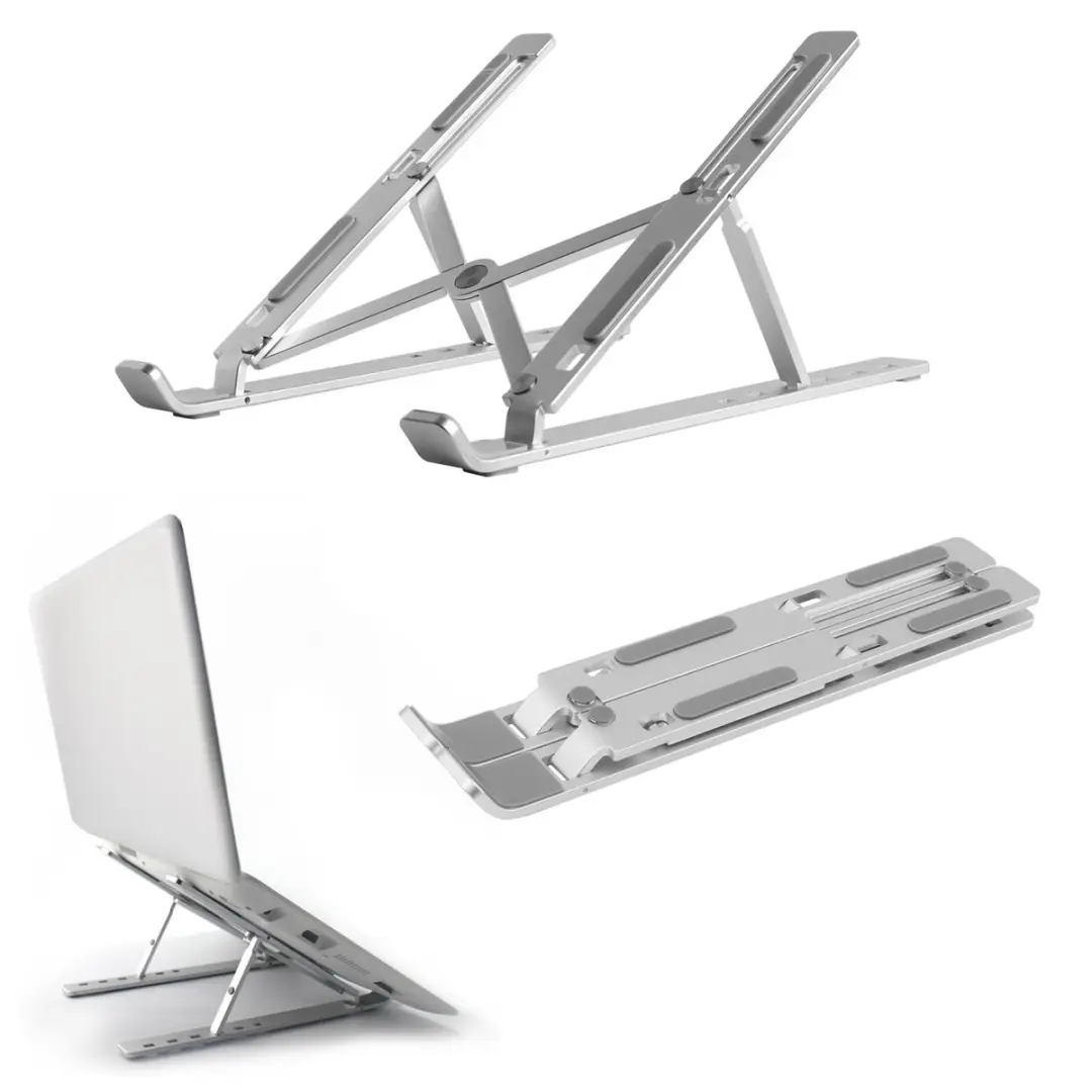 Mobilize Foldable Laptop Standaard Zilver MOB-ALSG-156