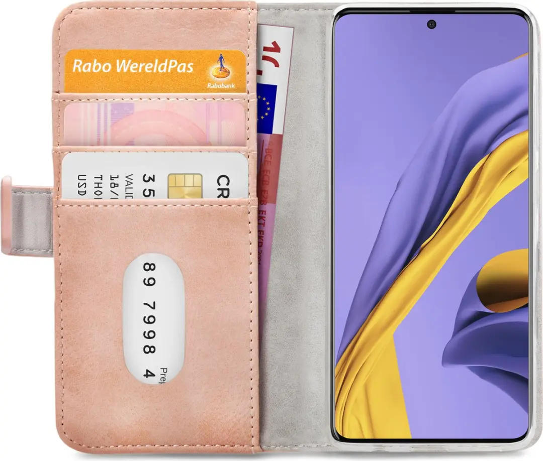Mobilize Elite Gelly Wallet Book Case Samsung Galaxy A71 - Licht Roze