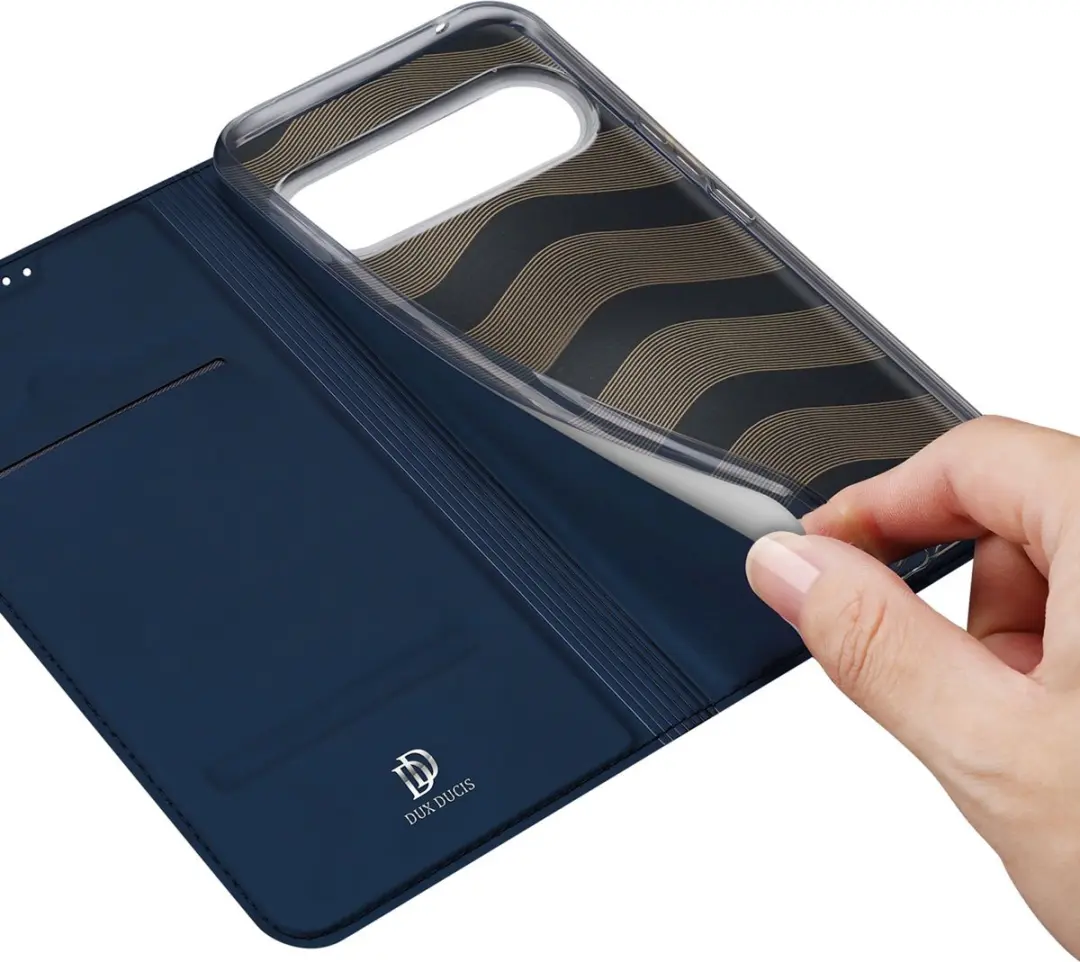 Dux Ducis Telefoonhoesje Google Pixel 9 Pro XL - Book Case - Donkerblauw - SH00076810 - afbeelding 6 van 6