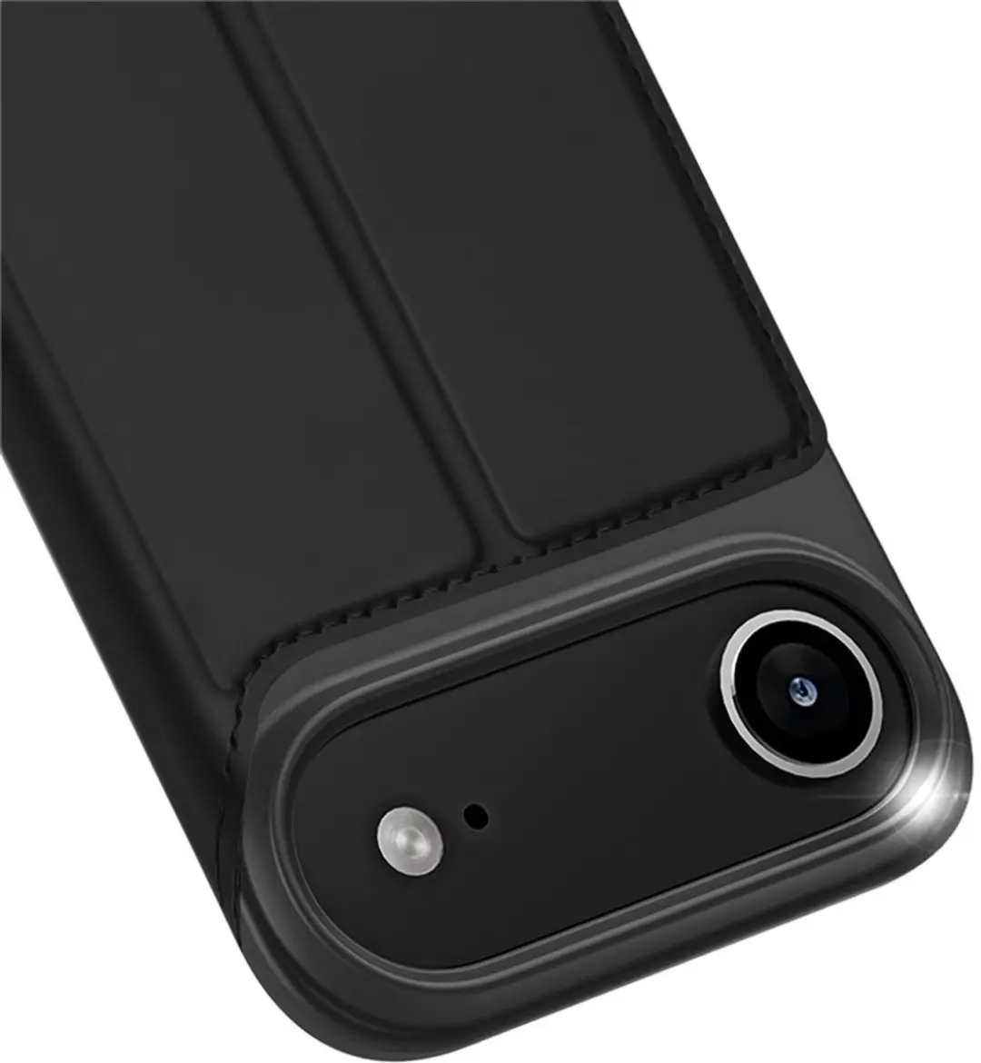 Dux Ducis iPhone 17 Air Hoesje - Slim Bookcase - Zwart
