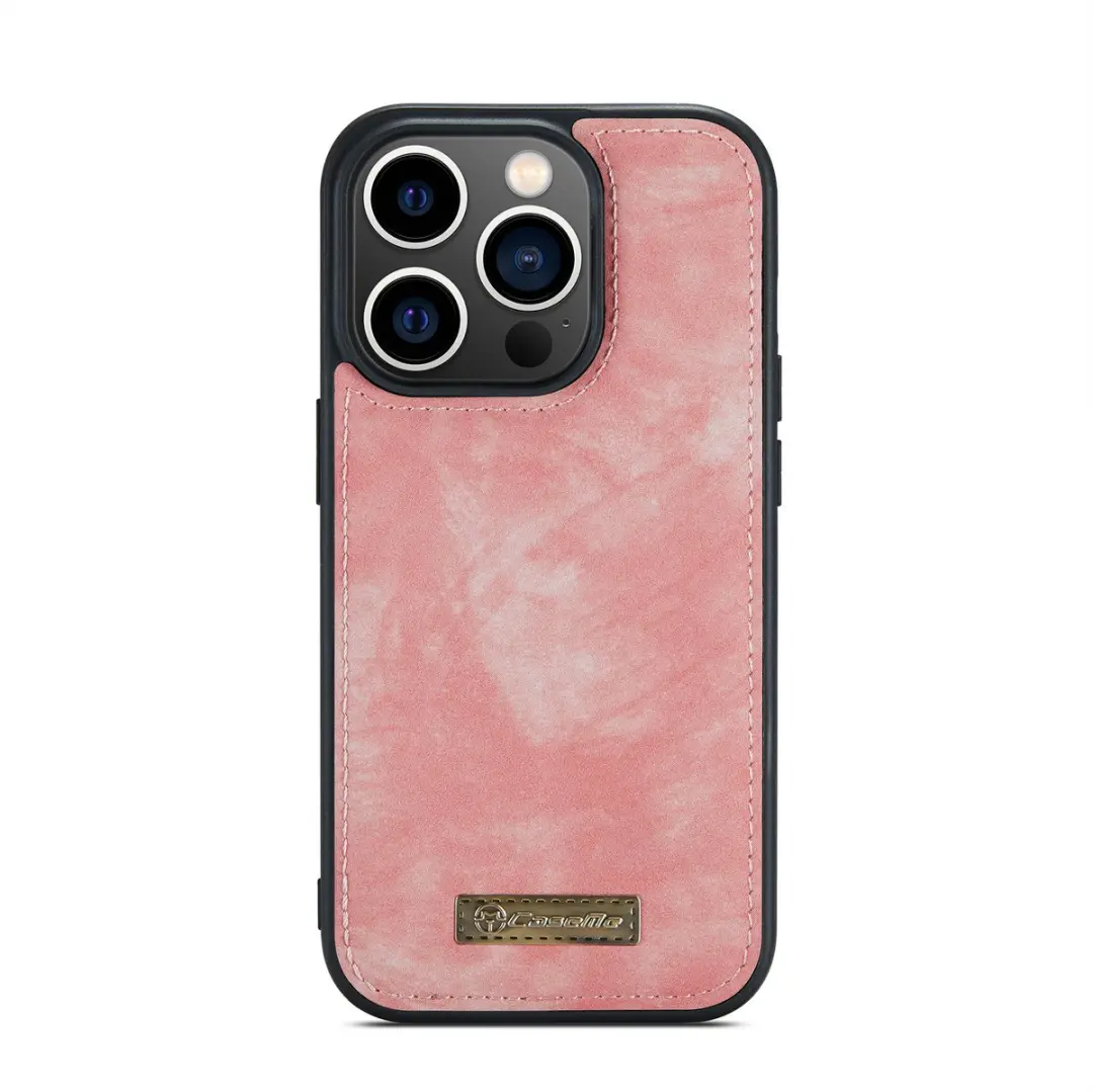 Caseme iPhone 14 Pro Max Hoesje Roze - 8 Pasjes