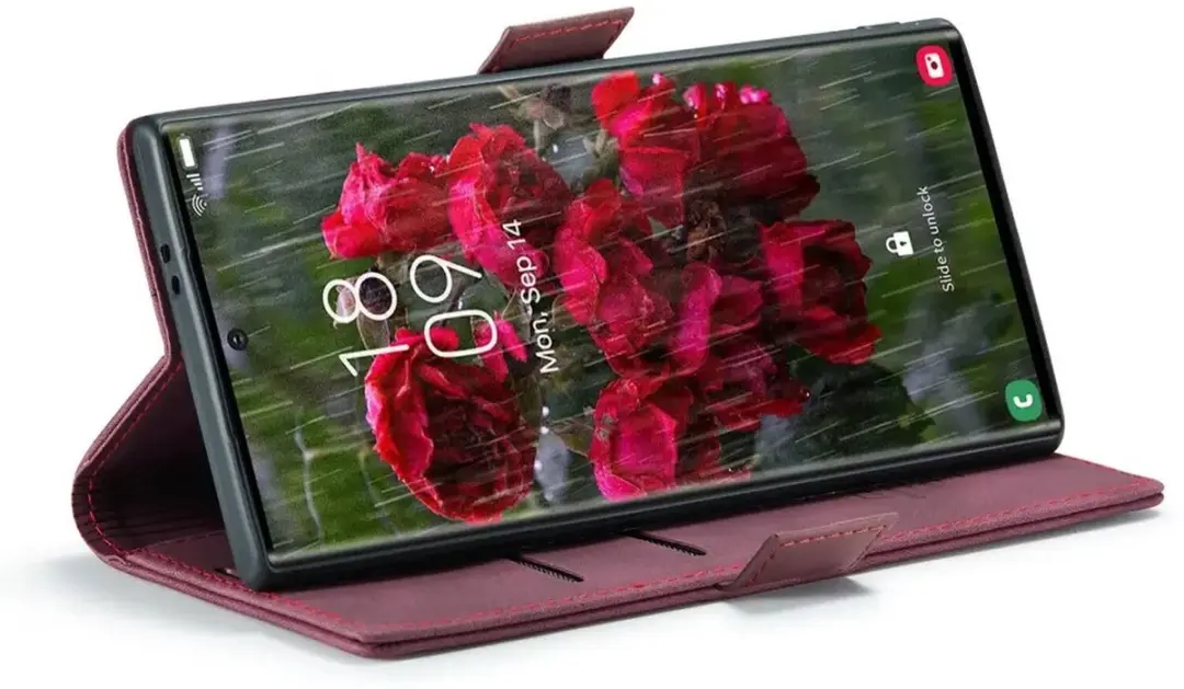 Caseme 013 Hoesje Samsung Galaxy S25 Ultra - Book Case Rood
