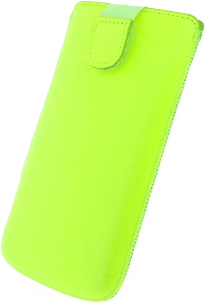 Senza Slide Serie Echt Leer Hoesje - Neon Yellow - 4 Stuks - SEN-LSCNY-XXL