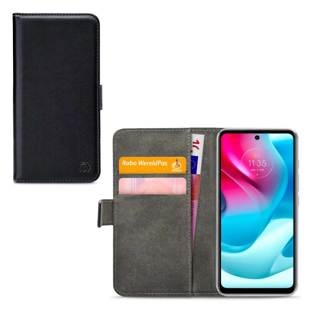 Mobilize Classic Gelly Wallet Bookcase Motorola Moto G60s - Zwart