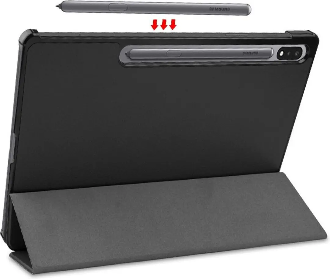 Just in Case Tablethoes TriFold Bookcase 8274809 - Samsung Tab S10/S9 Ultra 14.6" - Zwart