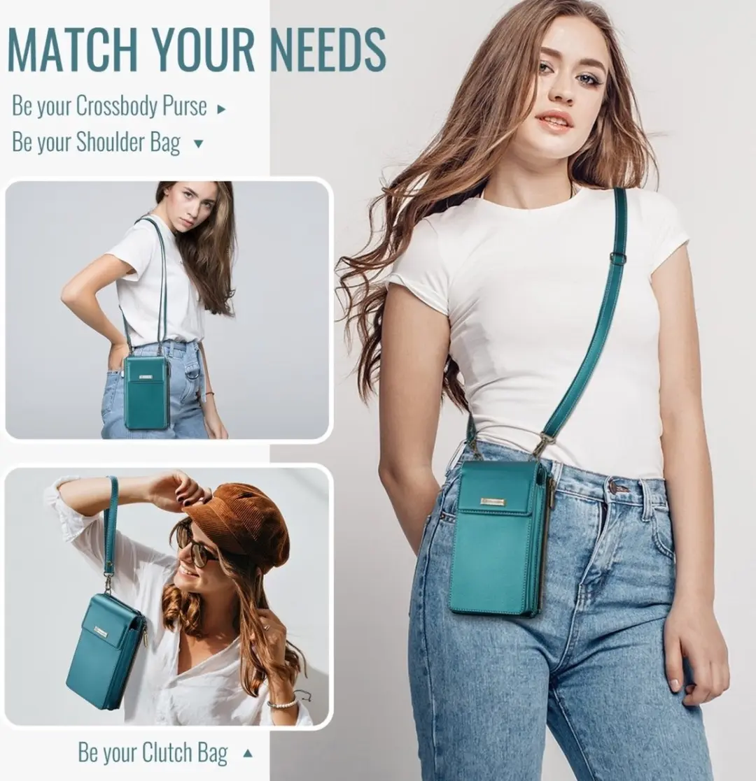 Caseme Me50 Crossbody Telefoontasje - Groen - afbeelding 6 van 6