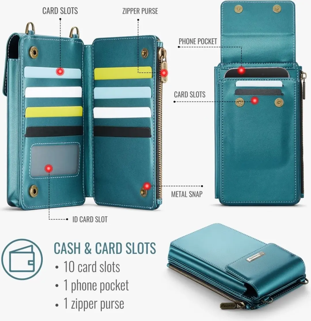 Caseme Me50 Crossbody Telefoontasje - Groen