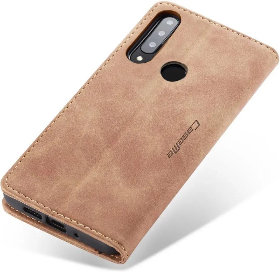 Caseme Book Case HP30L-40(C01) Hoesje - Huawei P30 Lite - 2 Pasjes - Bruin - afbeelding 6 van 6