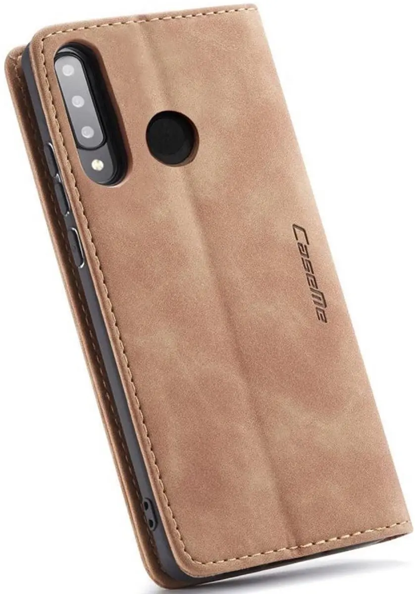 Caseme Book Case HP30L-40(C01) Hoesje - Huawei P30 Lite - 2 Pasjes - Bruin