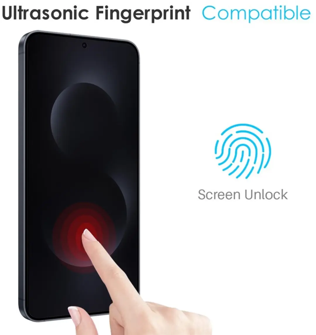 NORTHJO Galaxy S26 Full Screen 9H Glas Screenprotector
