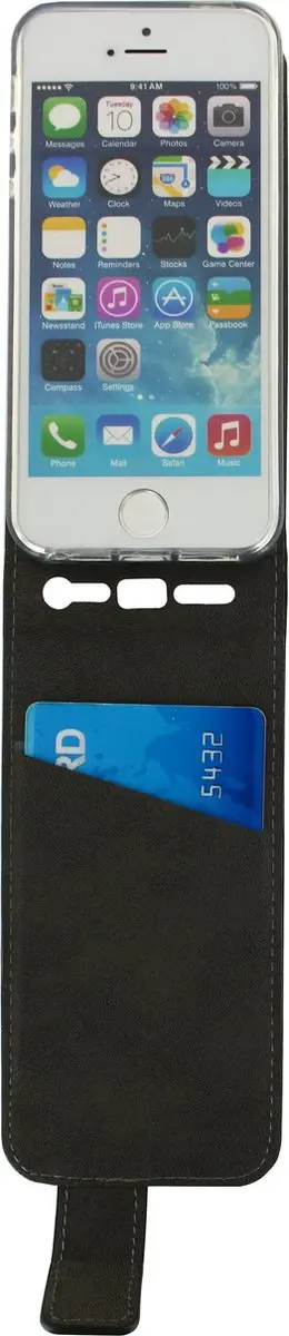 Mobilize Classic Gelly Flipcase MOB-CGFCB-IPH5 - iPhone 5/5s/SE - Pasjeshouder - Zwart