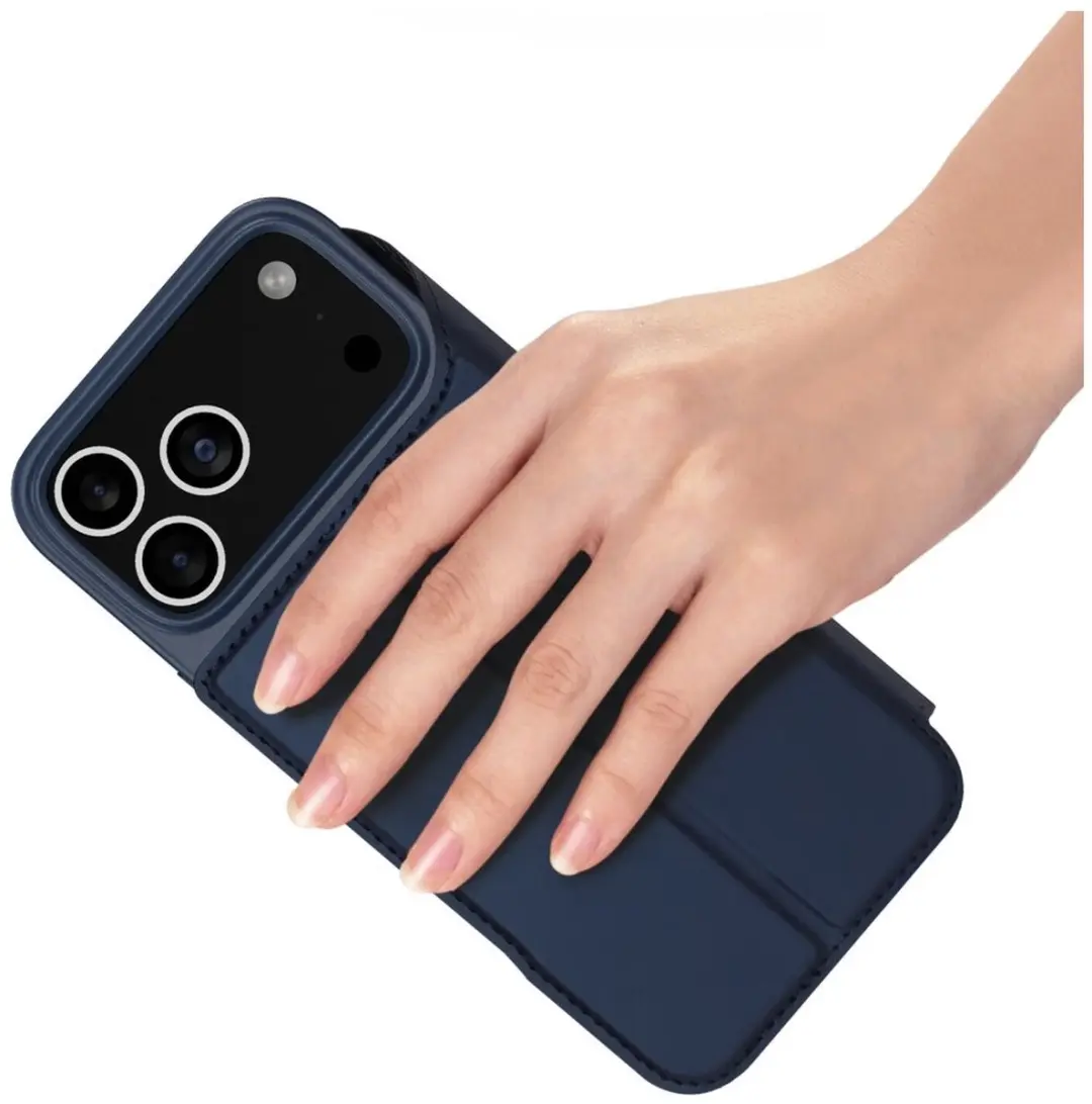 Dux Ducis iPhone 17 Pro Hoesje - Book Case Blauw