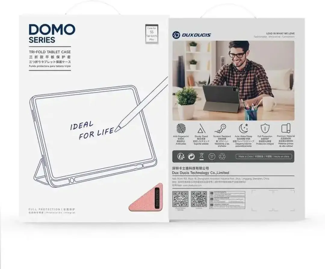 Dux Ducis Tablethoes Samsung Galaxy Tab S10 FE Plus - Roze