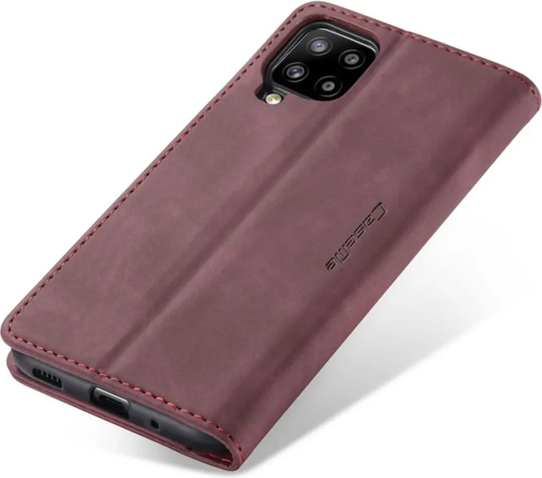 Caseme Galaxy A42 5G Wallet Book Hoesje - Magneetsluiting - Rood - A426-24