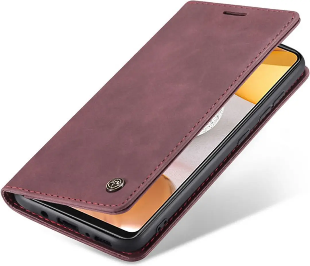 Caseme Galaxy A42 5G Wallet Book Hoesje - Magneetsluiting - Rood - A426-24