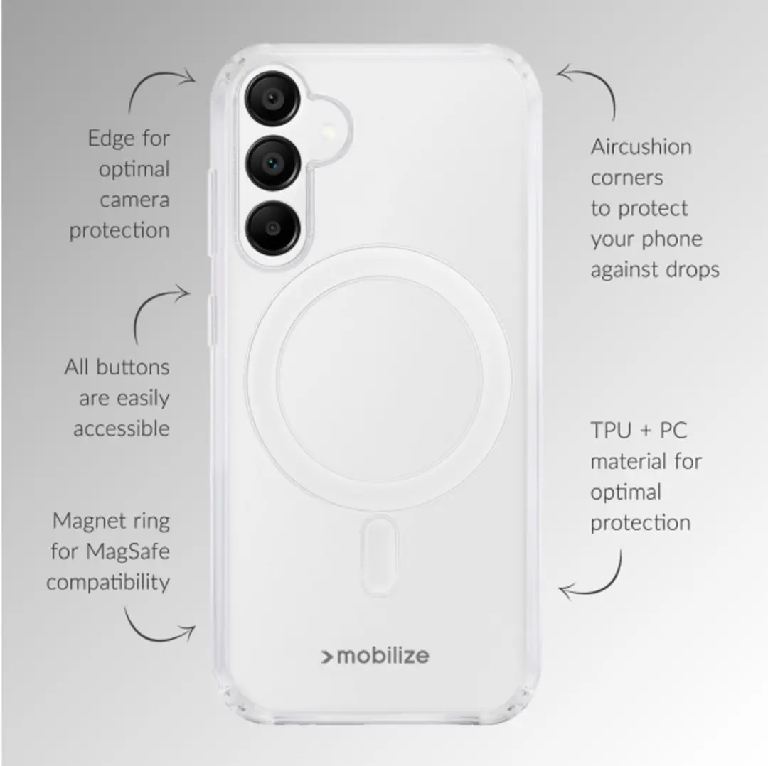 Mobilize Naked Protection MOB-NPCMSC-GALS25FE Hoesje - Samsung Galaxy S25 FE - Transparant