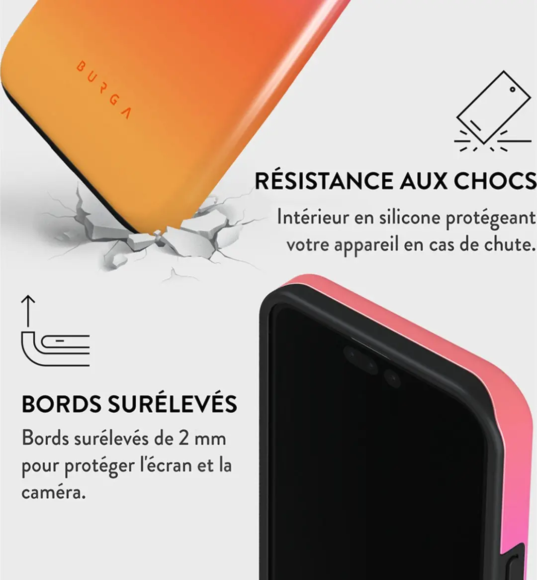 Burga Hoesje iPhone 15 Pro MagSafe Sunset Club - Meerkleurig