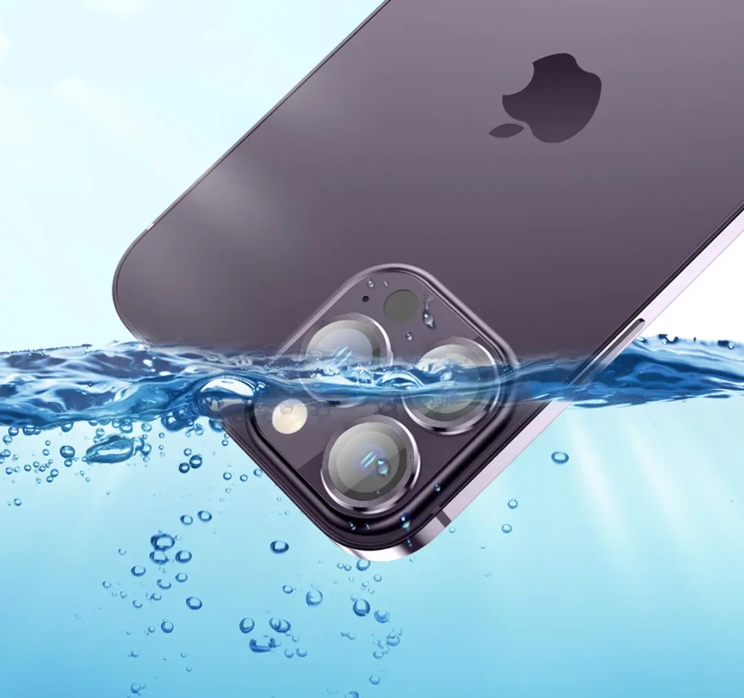 Hoco Camera Glasfolie iPhone 14 Pro/Pro Max - Zwart