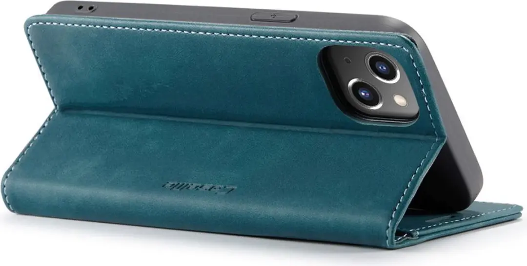 Caseme Bookcase iPhone 15 Plus - Blauw - 2 Pasjes