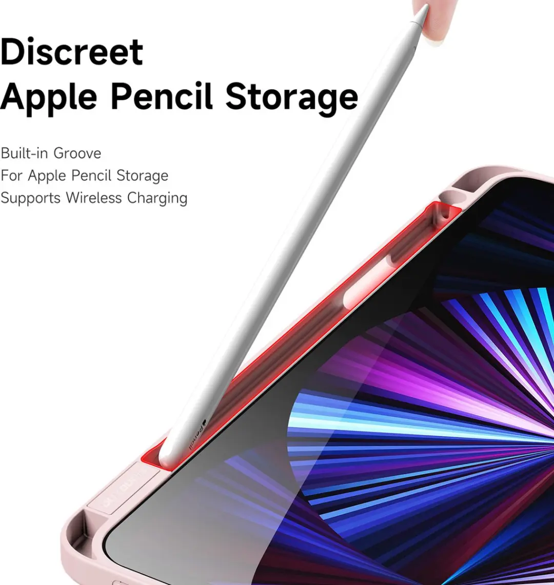 Dux Ducis Hoes iPad Pro 11 Magneet Roze - Auto Sleep/Wake