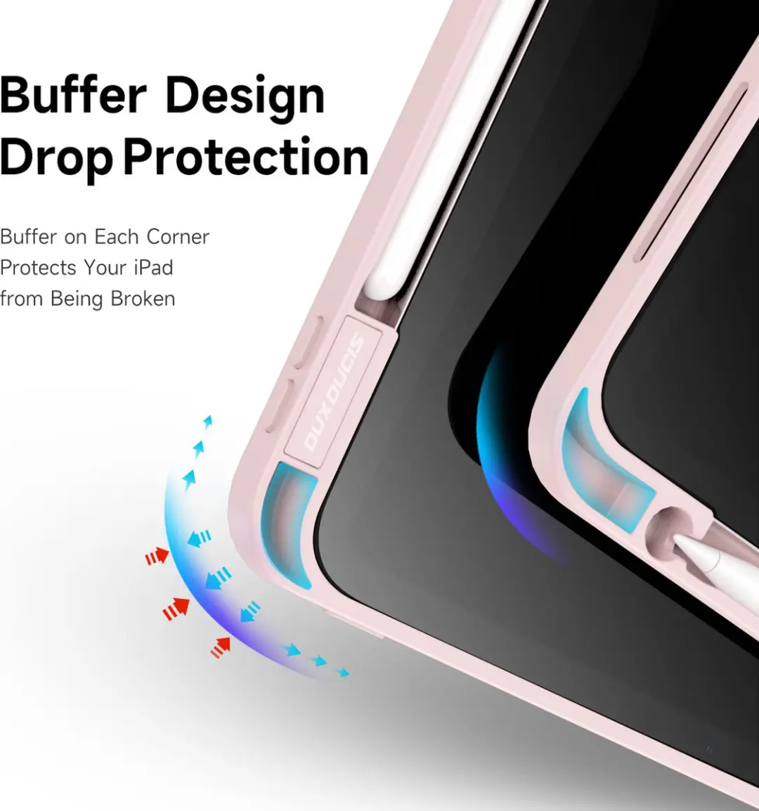 Dux Ducis Hoes iPad Pro 11 Magneet Roze - Auto Sleep/Wake