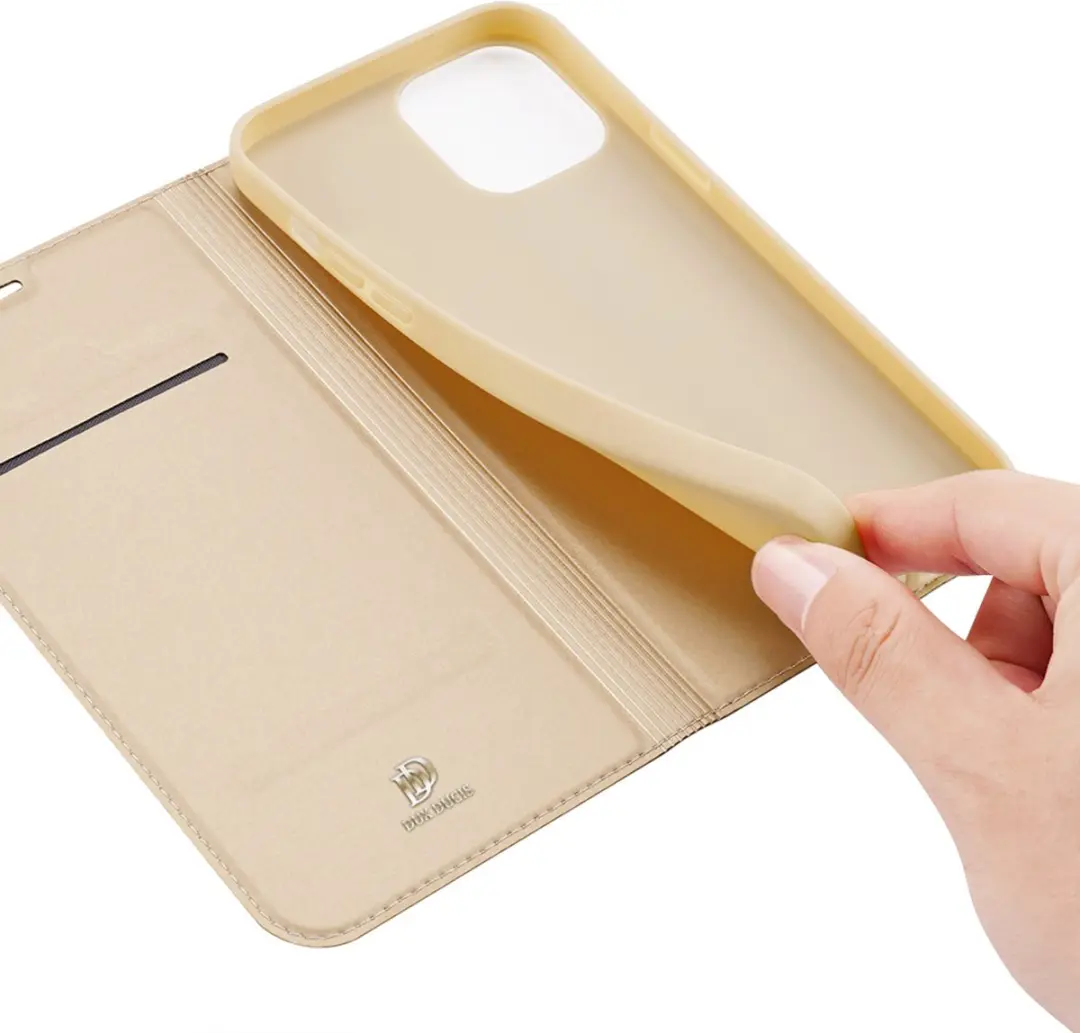 Dux Ducis Skin Pro Series Hoesje iPhone 12 Pro Max - Goud - afbeelding 6 van 6