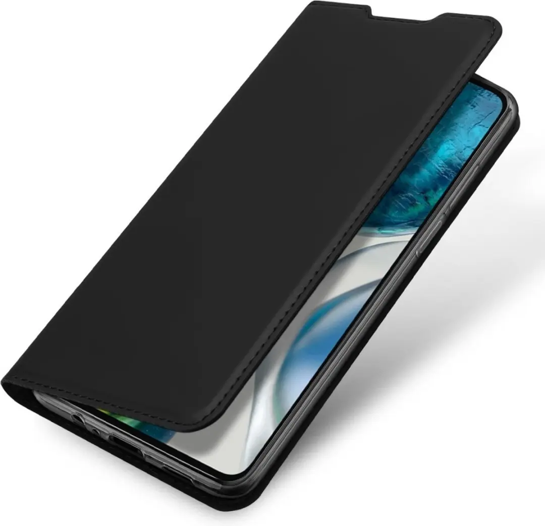 Dux Ducis Slim Bookcase Hoes Motorola Moto G52 - Zwart