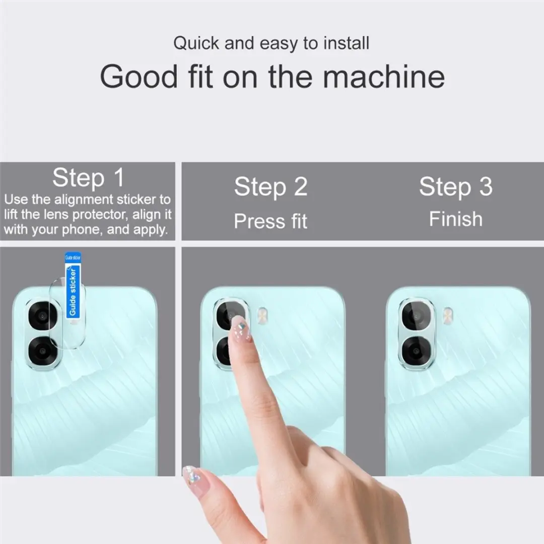 Imak 9H Tempered Glass Camera Lens Protector - Oppo A6X 5G