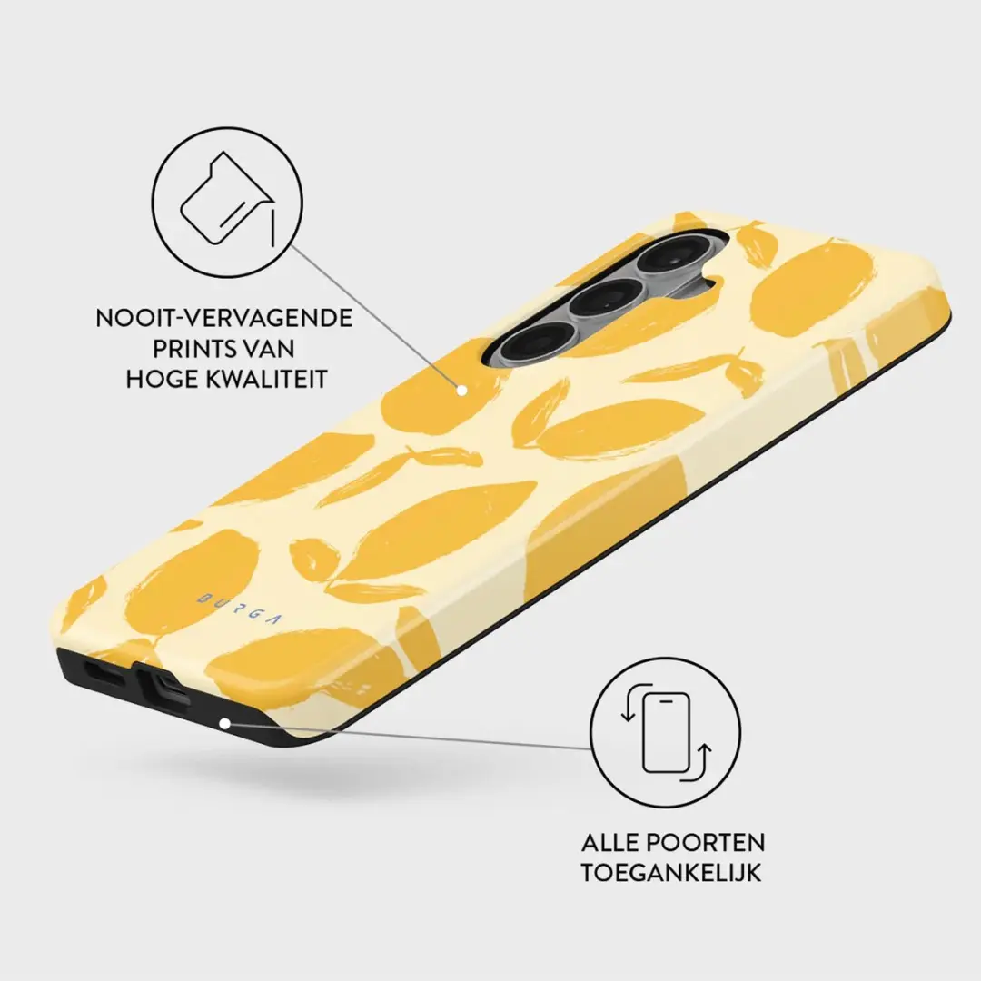 Burga Tough MagSafe Hoesje - Geel - Samsung Galaxy S26 Plus
