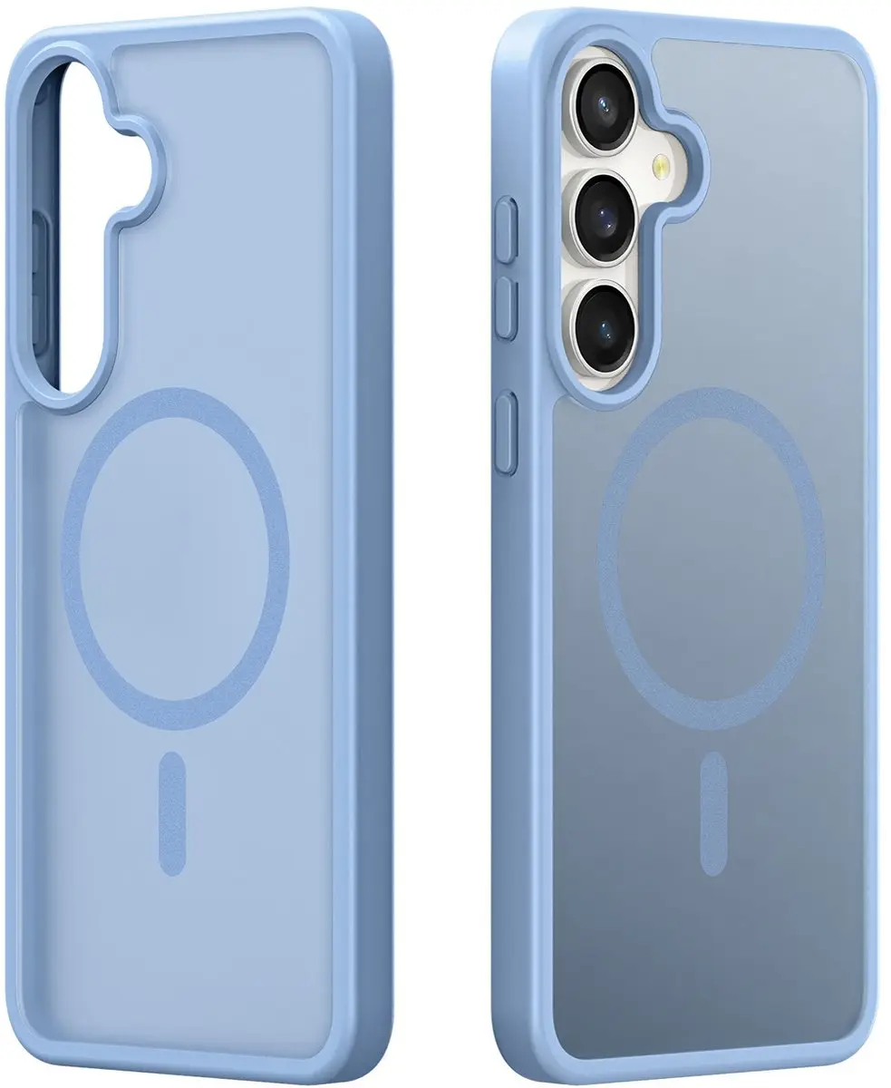 Dux Ducis Yind Series Hoesje Samsung Galaxy S25 FE - Transparant Blauw - MagSafe