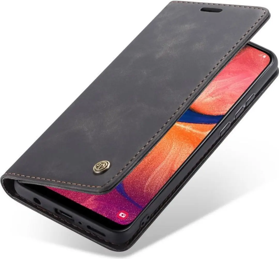 Caseme Book Case Samsung Galaxy A20e - 2 Pasjes - Zwart