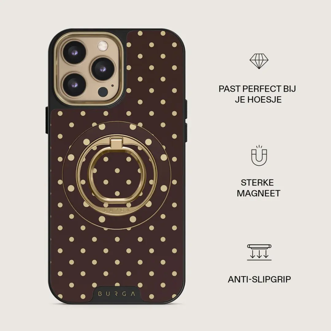 Burga Magnetic Ringholder Gold - Telefoonbutton - Sorry Busy