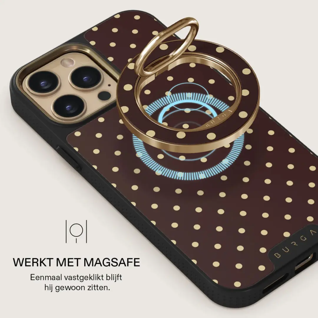 Burga Magnetic Ringholder Gold - Telefoonbutton - Sorry Busy