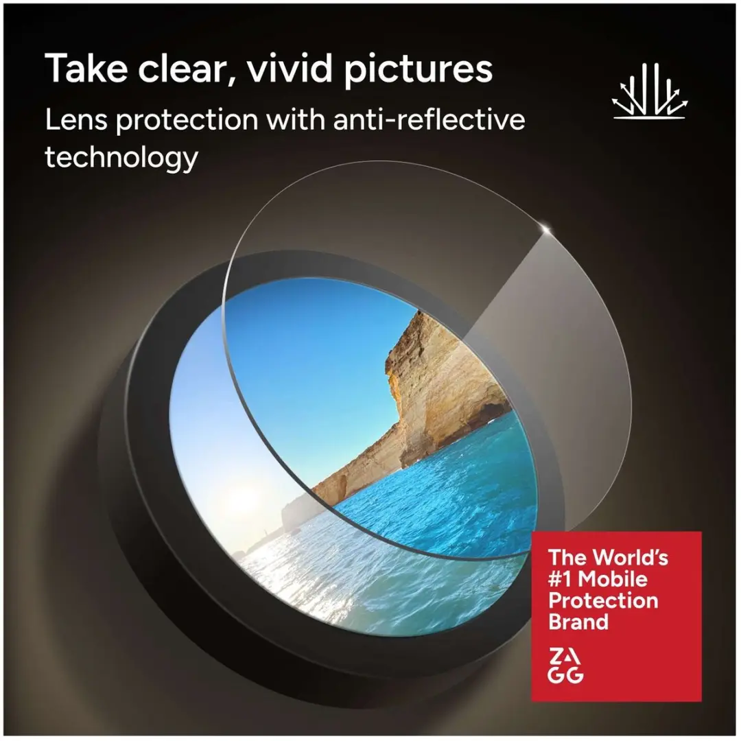 ZAGG Glass Elite Camera Rings iPhone Air - Tempered Glass - Zwart