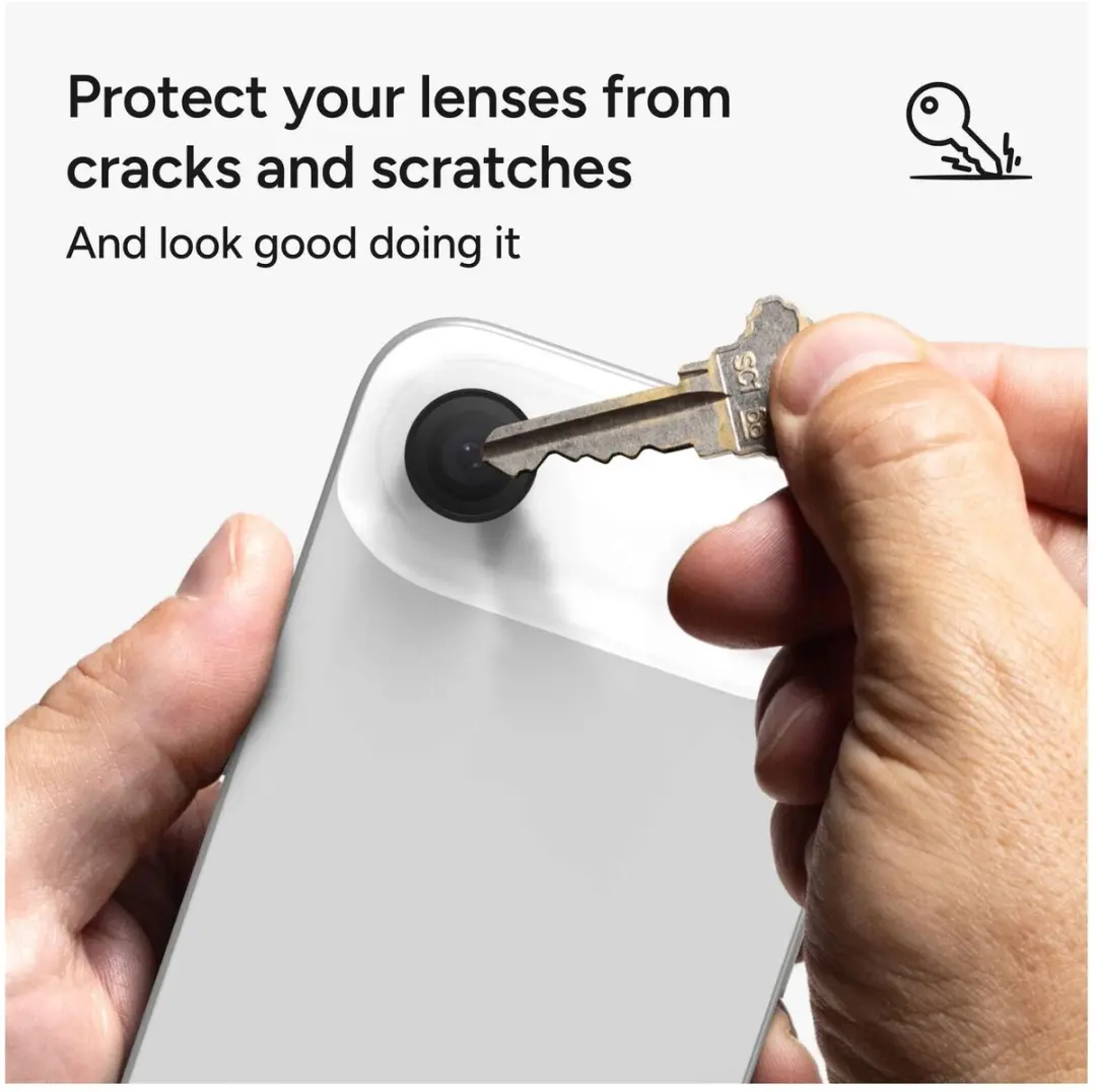 ZAGG Glass Elite Camera Rings iPhone Air - Tempered Glass - Zwart - afbeelding 6 van 6