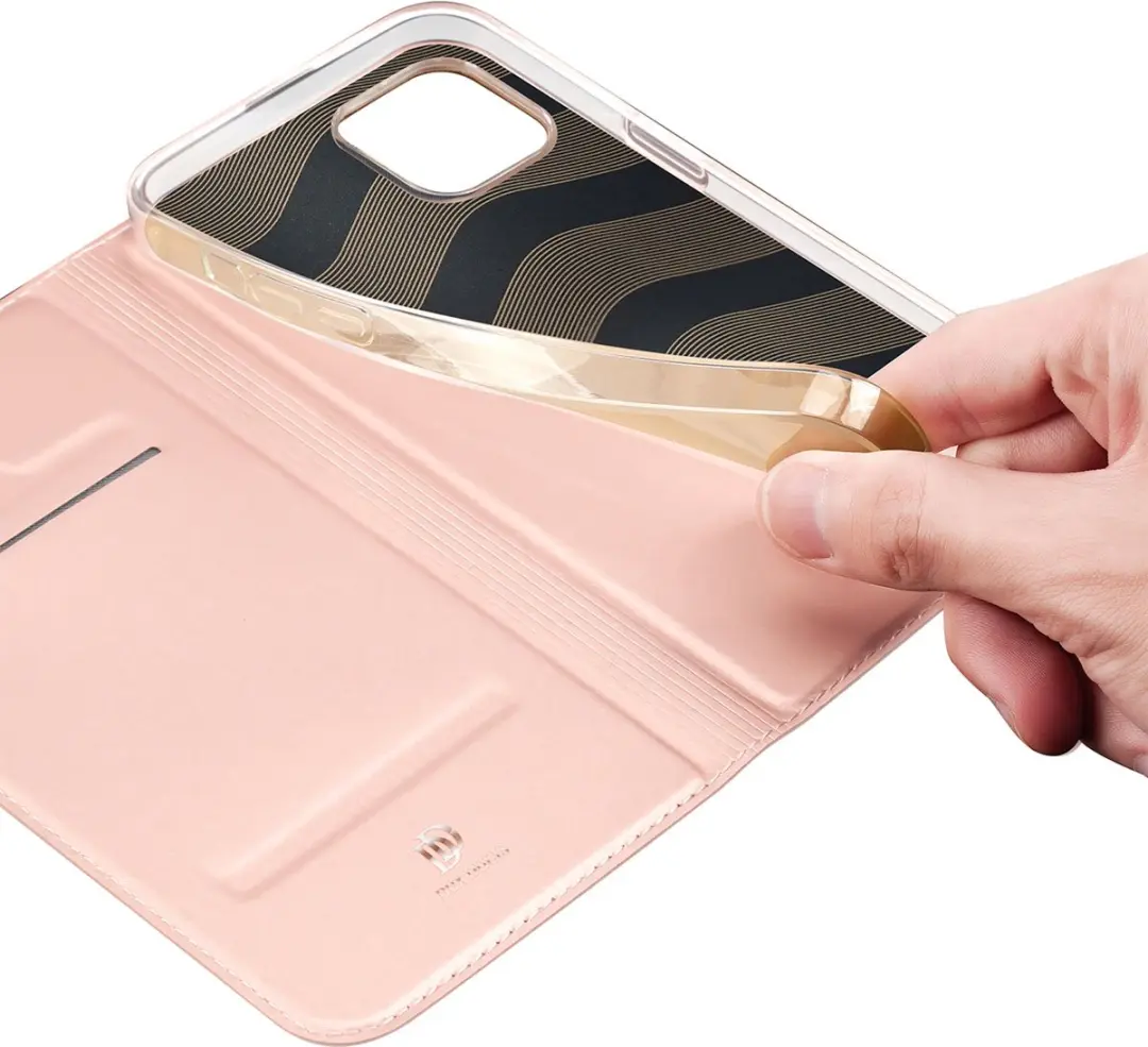 Dux Ducis Folio Pro Book Case iPhone 15 Plus - Rose Goud