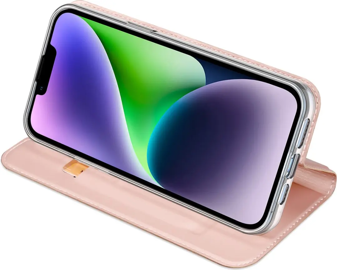 Dux Ducis Folio Pro Book Case iPhone 15 Plus - Rose Goud - afbeelding 6 van 6