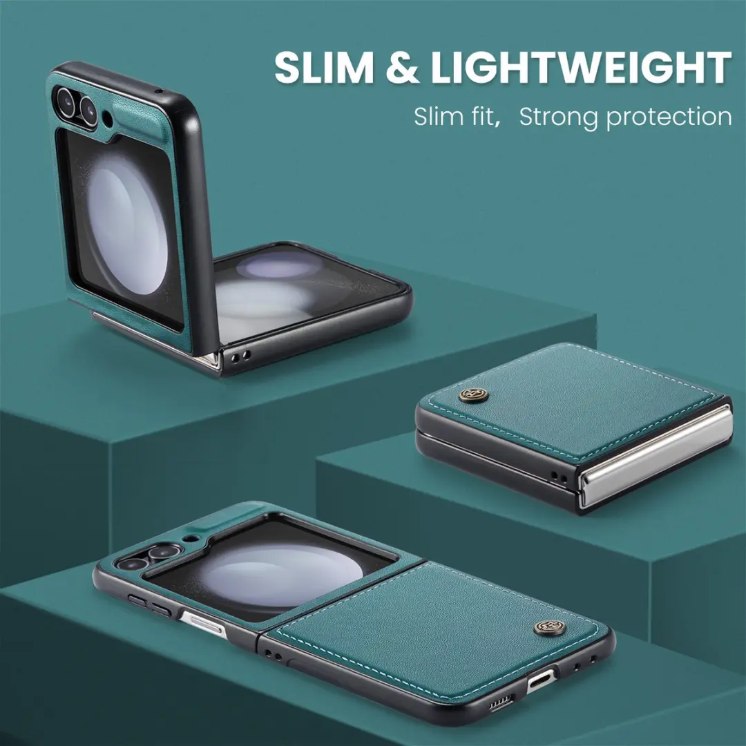 Caseme Basic Flip Case Samsung Galaxy Z Flip 5 - Groen