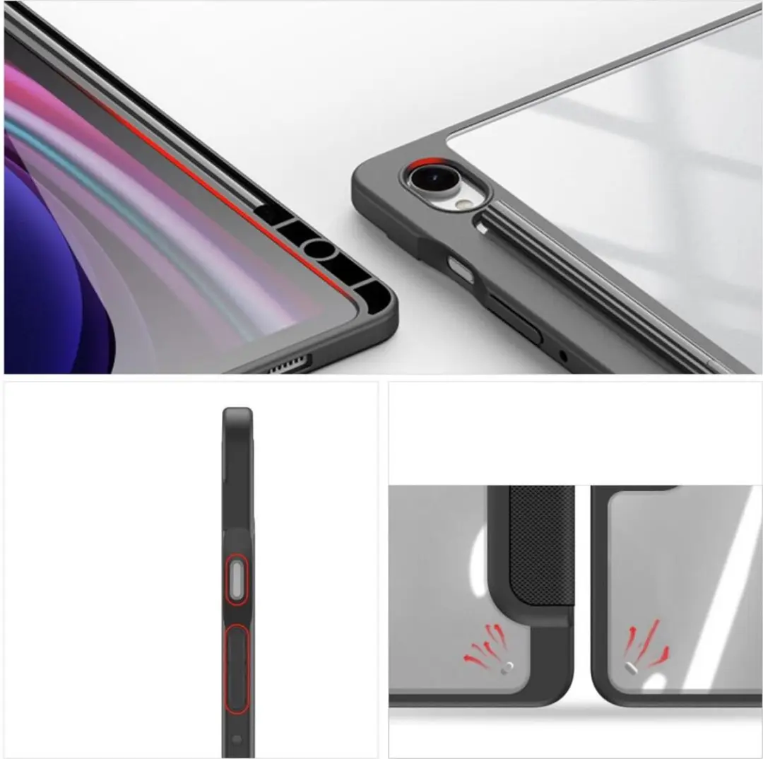 Dux Ducis Toby Series FOLIO-TOBY-BK-X510 Tablethoes - Samsung Galaxy Tab S9/S9 FE - Zwart - afbeelding 6 van 6
