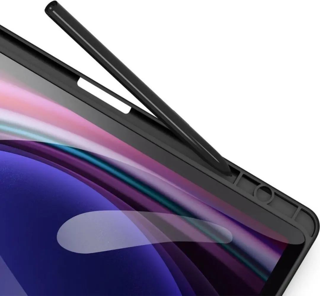 Dux Ducis Toby Series FOLIO-TOBY-BK-X510 Tablethoes - Samsung Galaxy Tab S9/S9 FE - Zwart