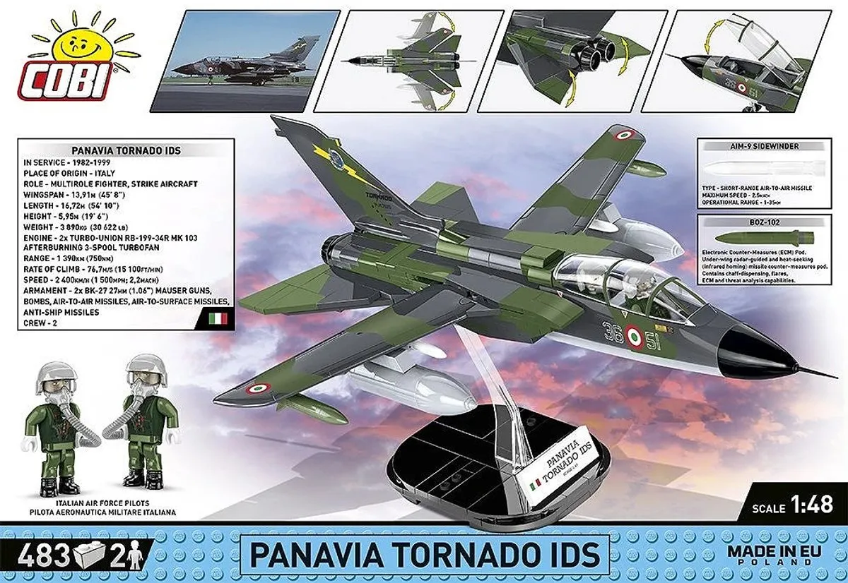 Cobi Panavia Tornado IDS - 483 Onderdelen - Meerkleurig