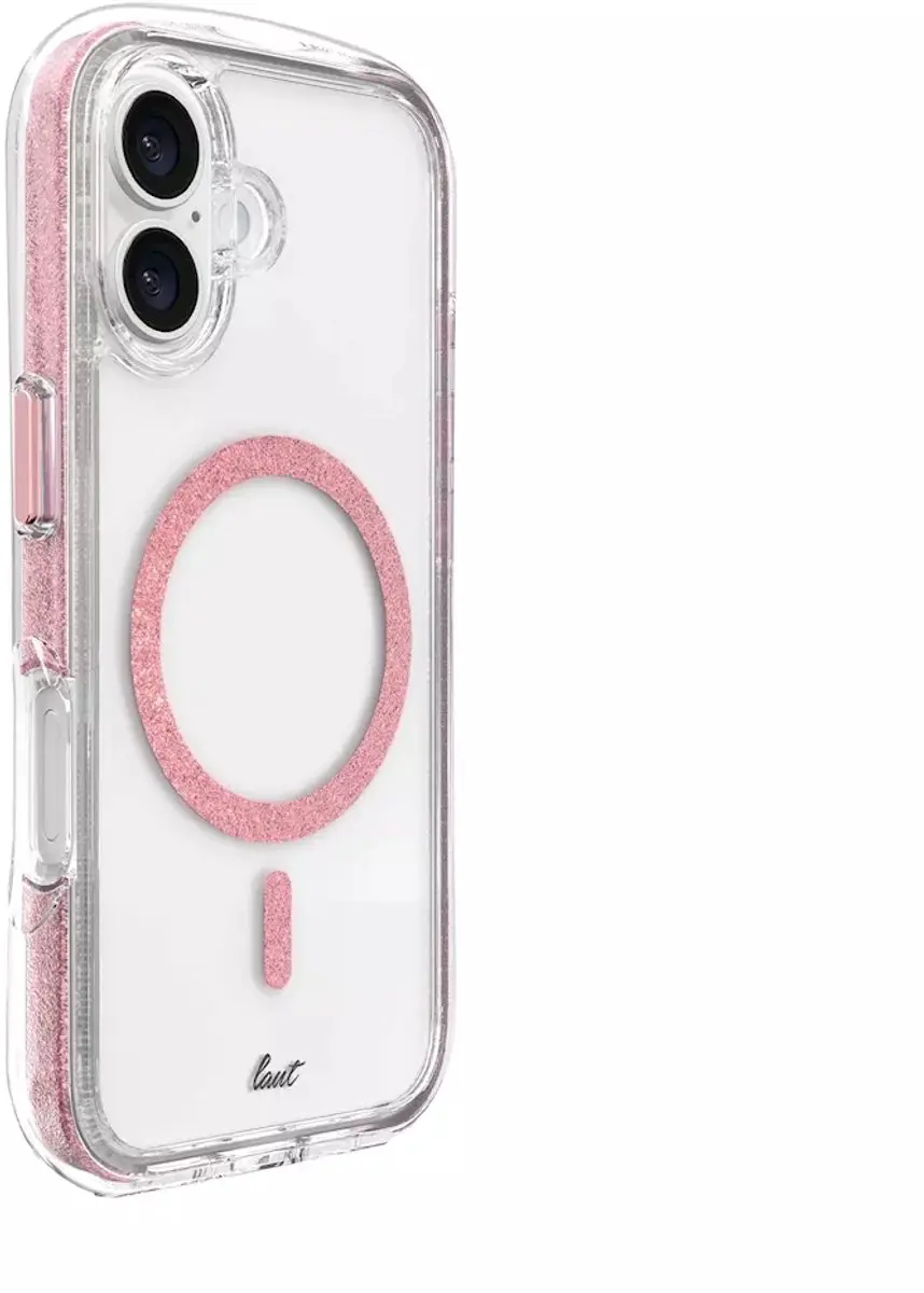 Laut Aero Sparkle iPhone 16 Hoes - Pink - LIP24AASP